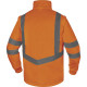 Parka 5en1 Haute Visibilité polyester oxford enduit PU, Orange Fluo-Bleu Marine - OPTIMUM3