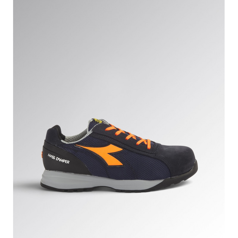 Ergos Dallas 2 S1PS SR FO | Chaussures De Sécurité | Basket De Sécurité Type Sneakers Confortable| Semelle en Composite Antiperforation | Antidérapante | Mixte | Bleu | 37
