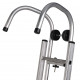 Echelle de toit aluminium + crochet offert - 6.60m - Alu
