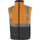 Veste Softshell Haute Visibilité polyester Ripstop, Orange fluo/Gris - FAST