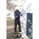 Casque de chantier double coque avec visière escamotable, Blanc - ONYX2