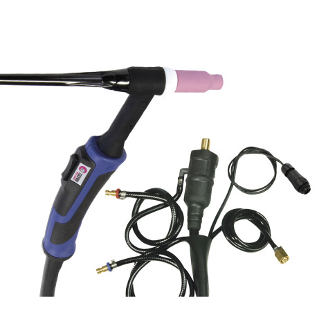 Torche TIG double bouton SR20DB - 8 m (connexion 35/50 - AMPHENOL)
