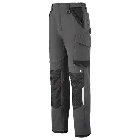 Pantalon STRETCH RULER, Gris Charcoal/Noir