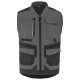 Gilet homme TROWEL, Gris Charcoal/Noir