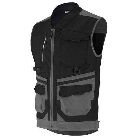 Gilet homme TROWEL, Noir/Gris Charcoal