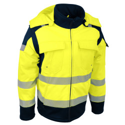 Veste Softshell de signalisation 2 en 1, Jaune - VILNA