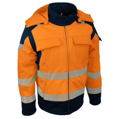 Veste Softshell de signalisation 2 en 1, Orange - VILNO