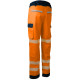 Pantalon de travail. Haute-visibilité, Bleu/Orange - PILOM