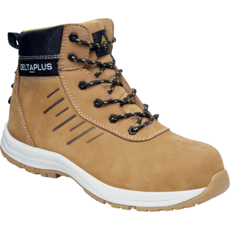 Chaussure haute cuir Nubuck, Beige - SAGA2 S3S SR