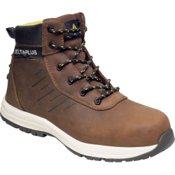 Chaussure haute cuir Nubuck, Marron - SAGA2 S3S SR