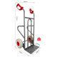 Diable acier tablier droit poignées ouvertes à chargement vertical et horizontal 250 kg - DDPO1