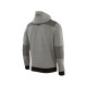 Sweat zippé capuche Dynamic Work - Gris mouliné