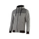 Sweat zippé capuche Dynamic Work - Gris mouliné