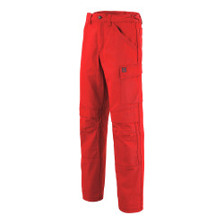 Pantalon BASALTE Coton/Polyester, Rouge