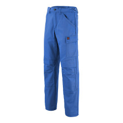 Pantalon BASALTE Coton/Polyester, Bleu azur