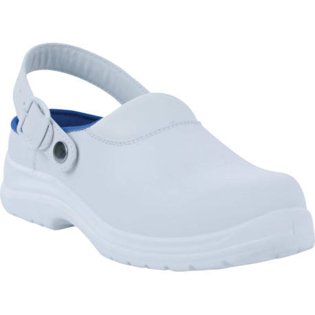 Sabot de travail en microfibre, Blanc - MAUBEC4 SBEA SR