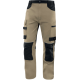 Pantalon de travail coupe loose, Beige/Noir - M5PA3