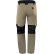Pantalon de travail coupe loose, Beige/Noir - M5PA3