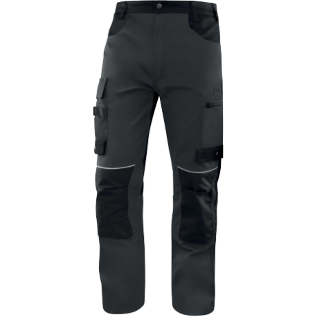 Pantalon de travail coupe loose, Gris/Noir - M5PA3