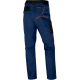 Pantalon de travail stretch coupe ajustée, Bleu marine/Orange - M2PA3STR