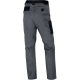 Pantalon de travail stretch coupe ajustée, Gris clair/Orange - M2PA3STR