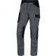 Pantalon de travail stretch coupe ajustée, Gris clair/Orange - M2PA3STR