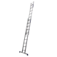 Echelle coulissante alu à main, 2 plans / 2 x 10 barreaux, 5.90 m hauteur de travail