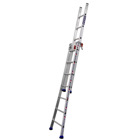 Echelle transformable alu / 2 x 7 barreaux, 4.50 m hauteur de travail