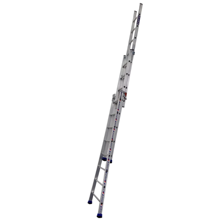 Echelle transformable 3 plans T3 - 3x7 barreaux, 2,20m / 4,70m