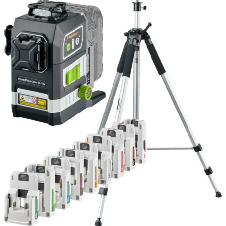 Laser vert tridimensionnel - PowerPlane-Laser 3G Multi-18V Set
