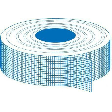 Bande à joint en fibre de verre grillagée autocollante