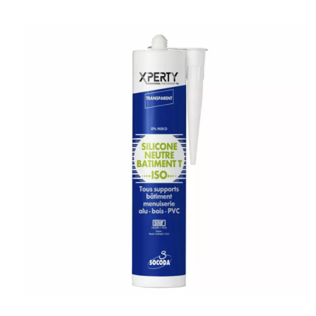 Silicone Bâtiment Transparent Socoda/Soudal 310ml