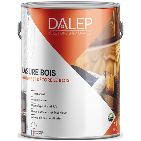 Lasure bois haute durabilité, Pot de 5 litres
